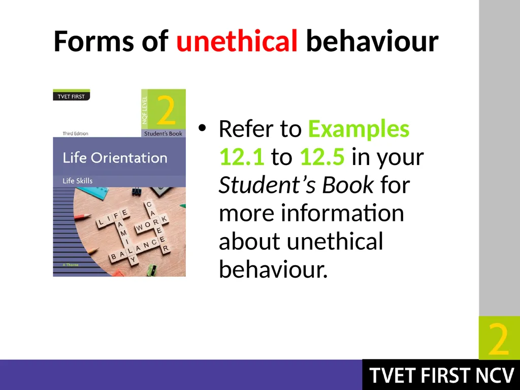 Life Orientation: Life Skills NQF 2 Explain - slide 9 of 22