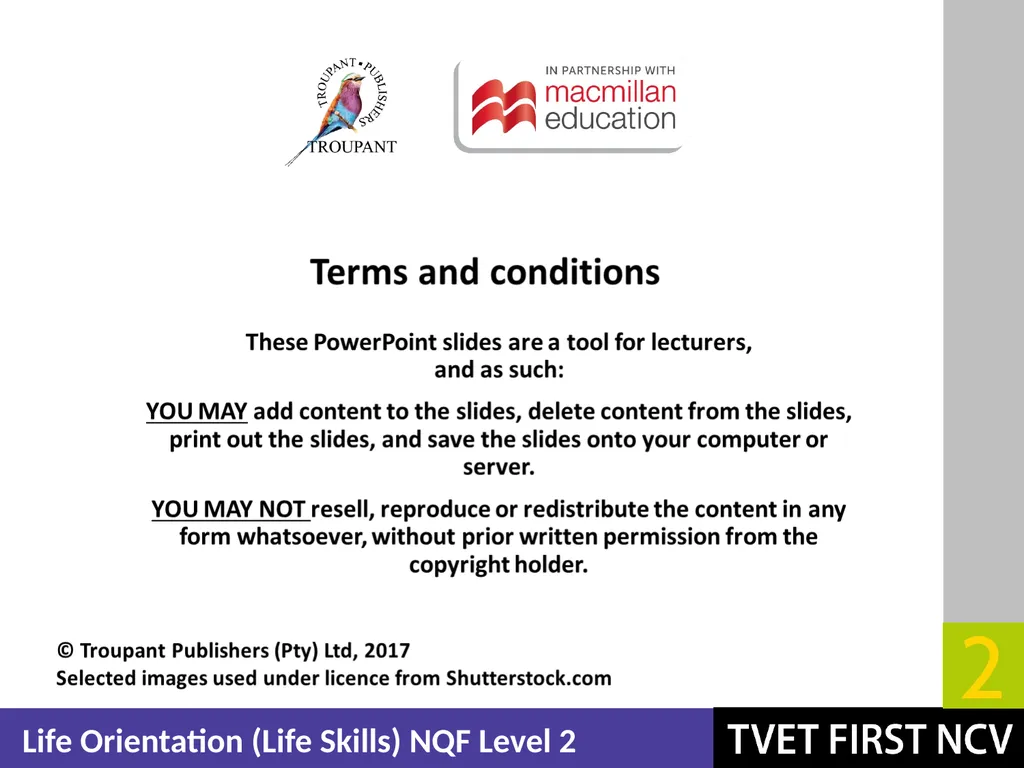 Life Orientation: Life Skills NQF 2 Explain - slide 22 of 22