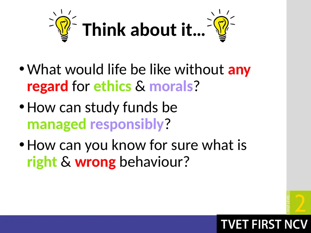 Life Orientation: Life Skills NQF 2 Explain - slide 3 of 22