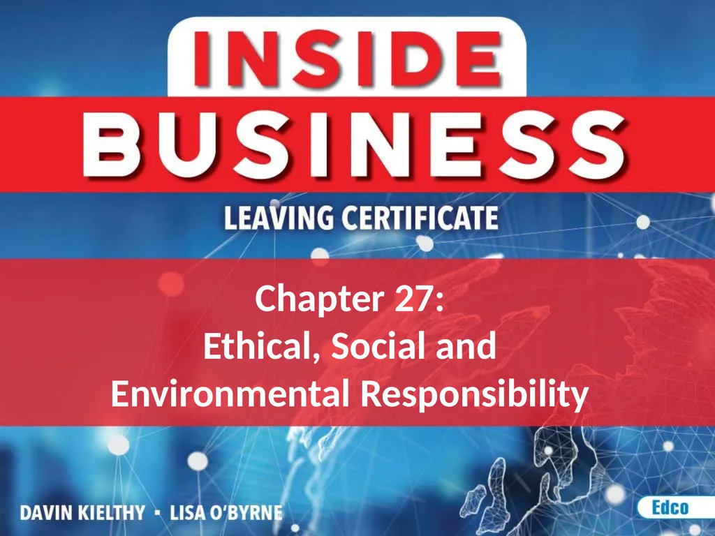 Chapter 27: Ethical, Social and Environmental - slide 1 of 23