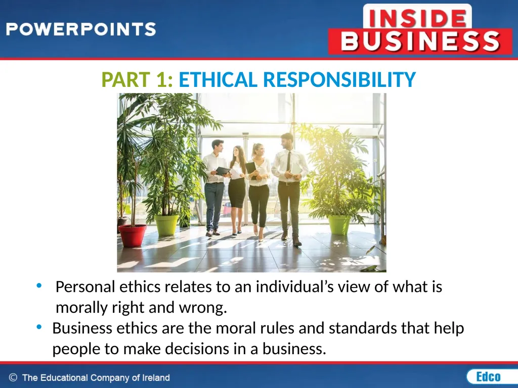 Chapter 27: Ethical, Social and Environmental - slide 2 of 23