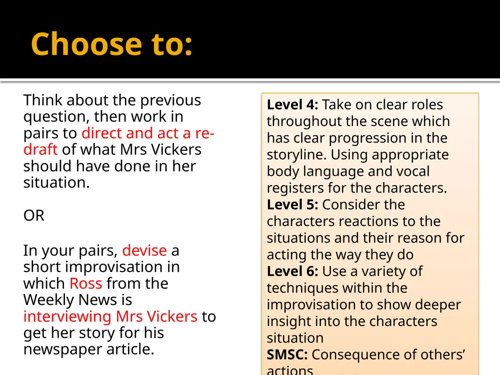Status How can we show in a performance a - slide 34 of 57