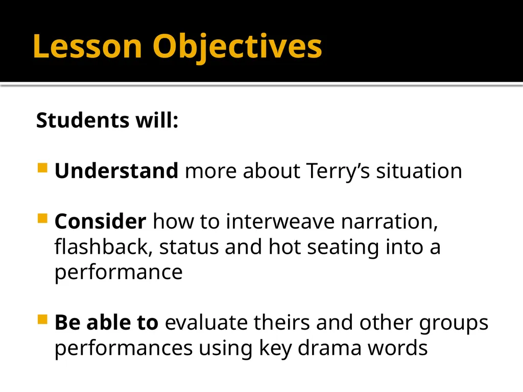 Status How can we show in a performance a - slide 39 of 57