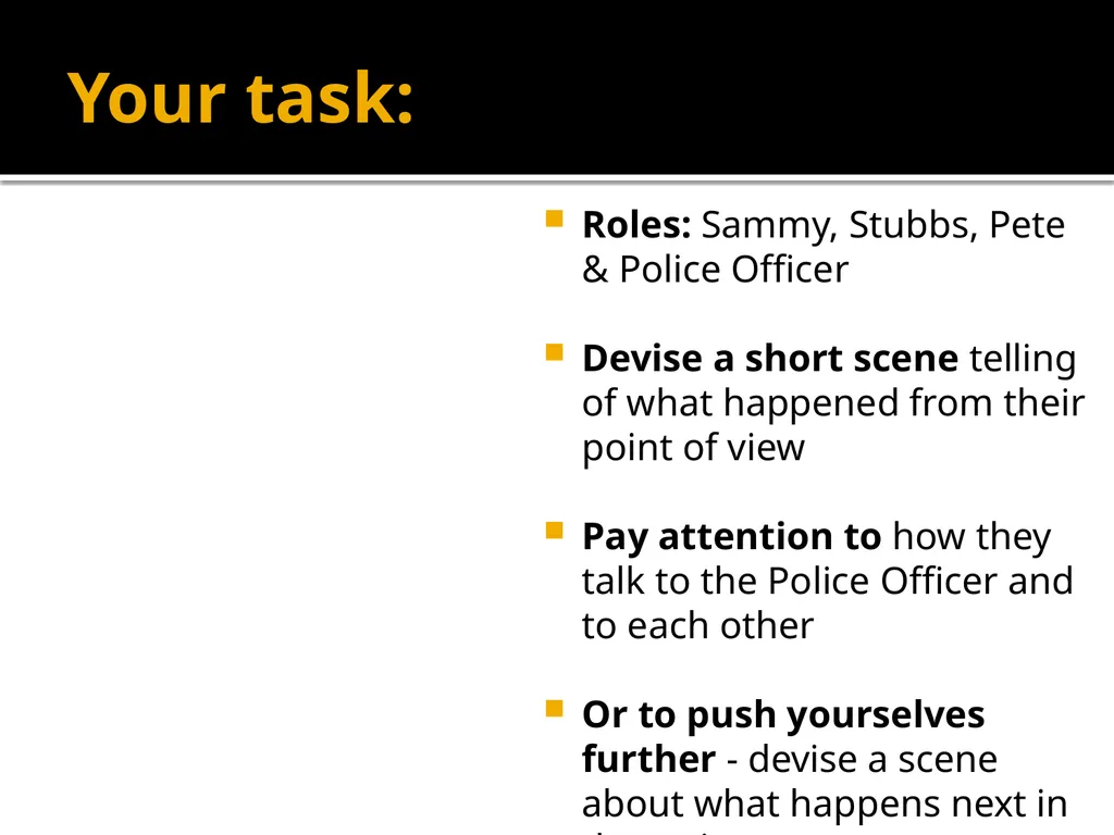 Status How can we show in a performance a - slide 9 of 57