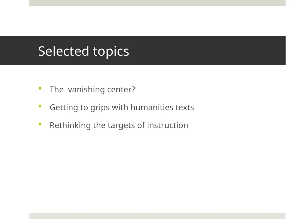 Rethinking our EAP Teaching: Some Emerging - slide 2 of 41