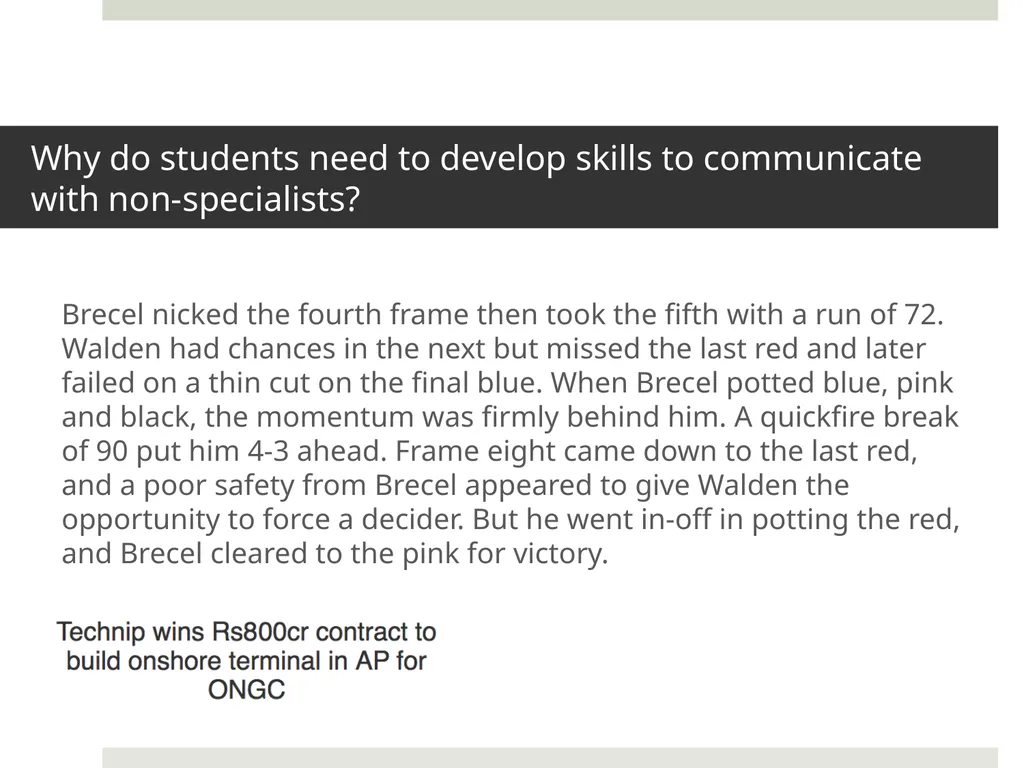 Rethinking our EAP Teaching: Some Emerging - slide 22 of 41