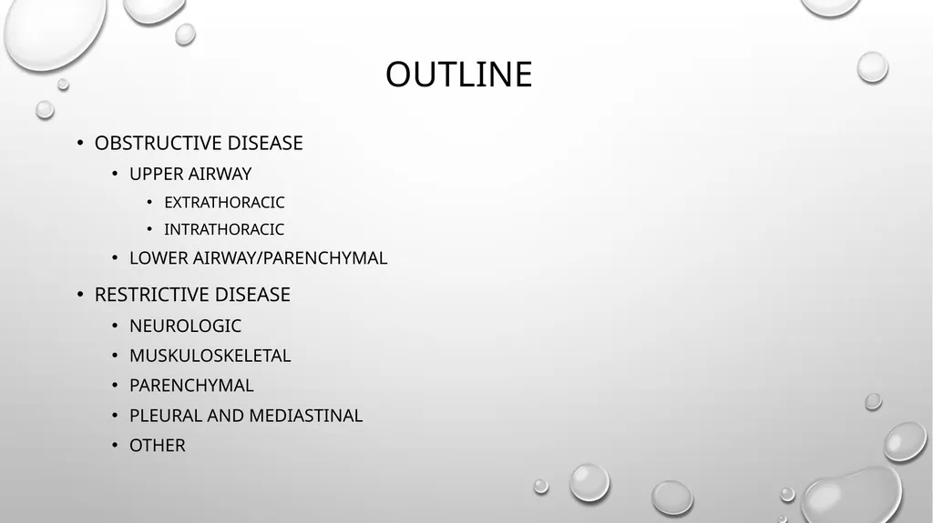 Obstructive and restrictive Lung Disease Jed - slide 2 of 36