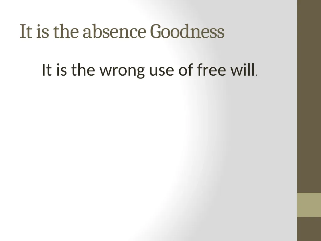 EVIL /SIN /SUFFERING The problem of evil The - slide 10 of 10
