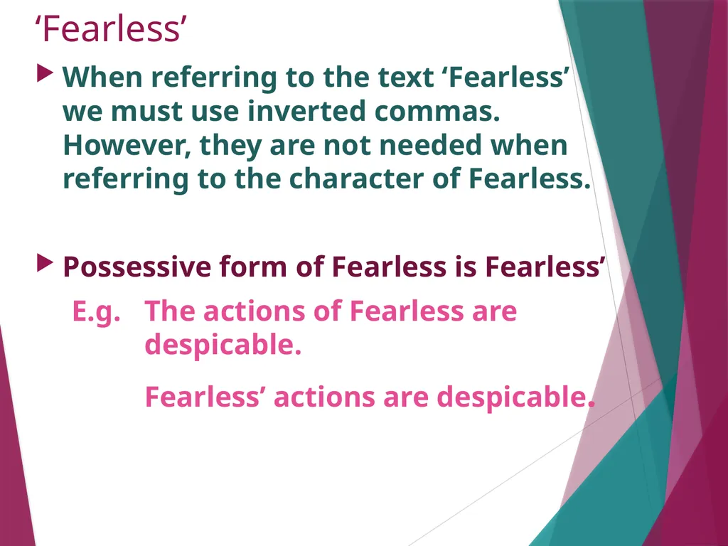 ‘Fearless’ By Janice Galloway Pre-Reading What - slide 5 of 27