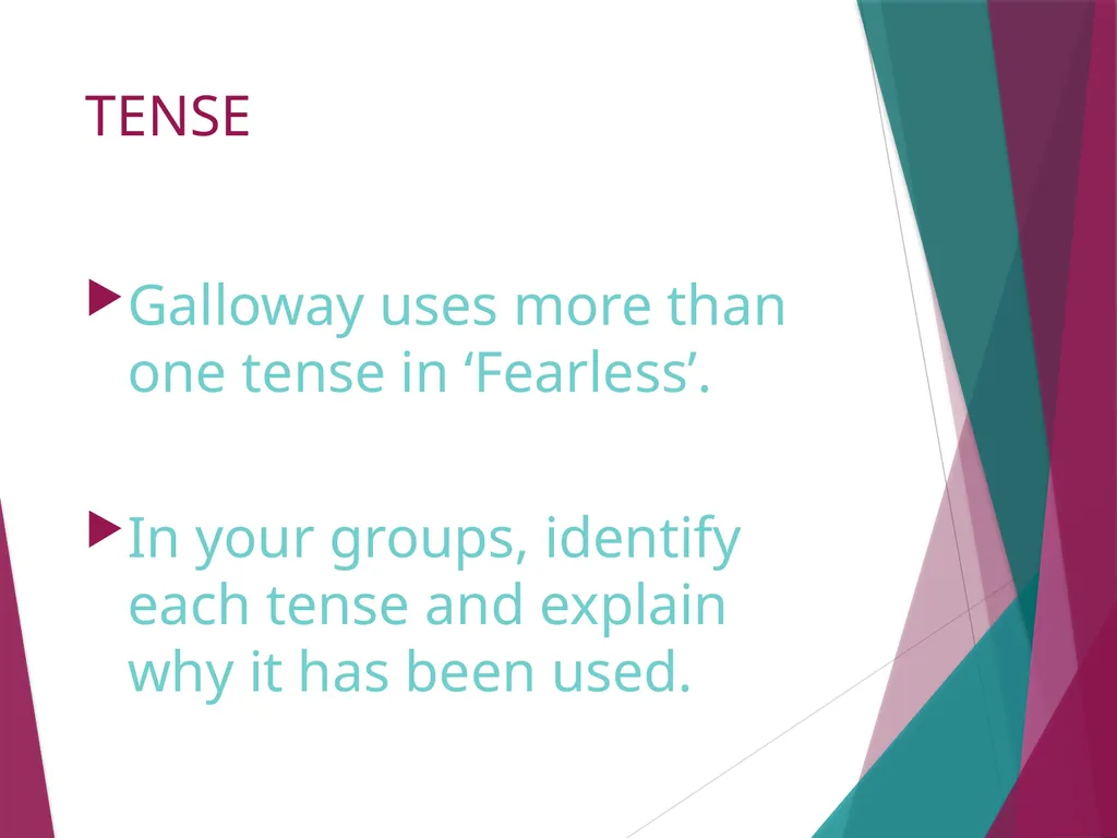 ‘Fearless’ By Janice Galloway Pre-Reading What - slide 21 of 27