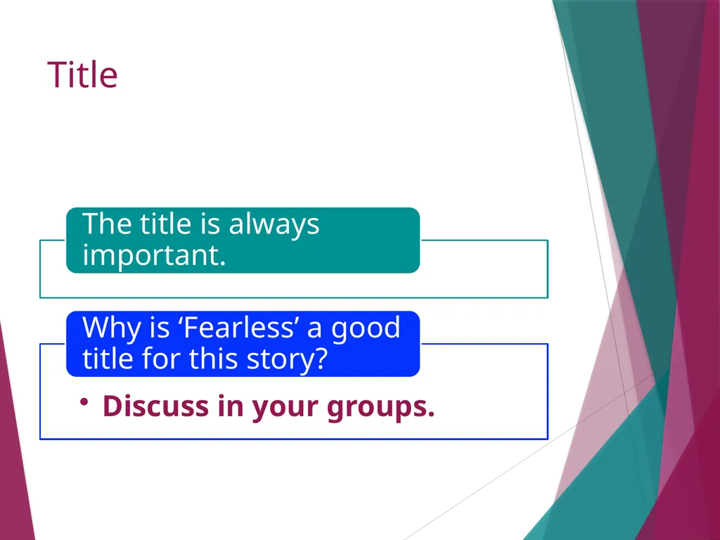 ‘Fearless’ By Janice Galloway Pre-Reading What - slide 7 of 27