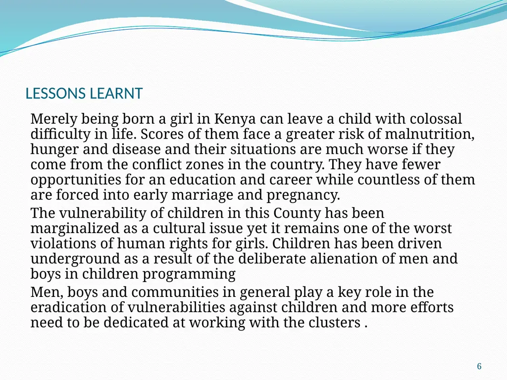 MAY/JUNE ERIKS PROGRAM PRESENTATION KEY CHILD - slide 6 of 10