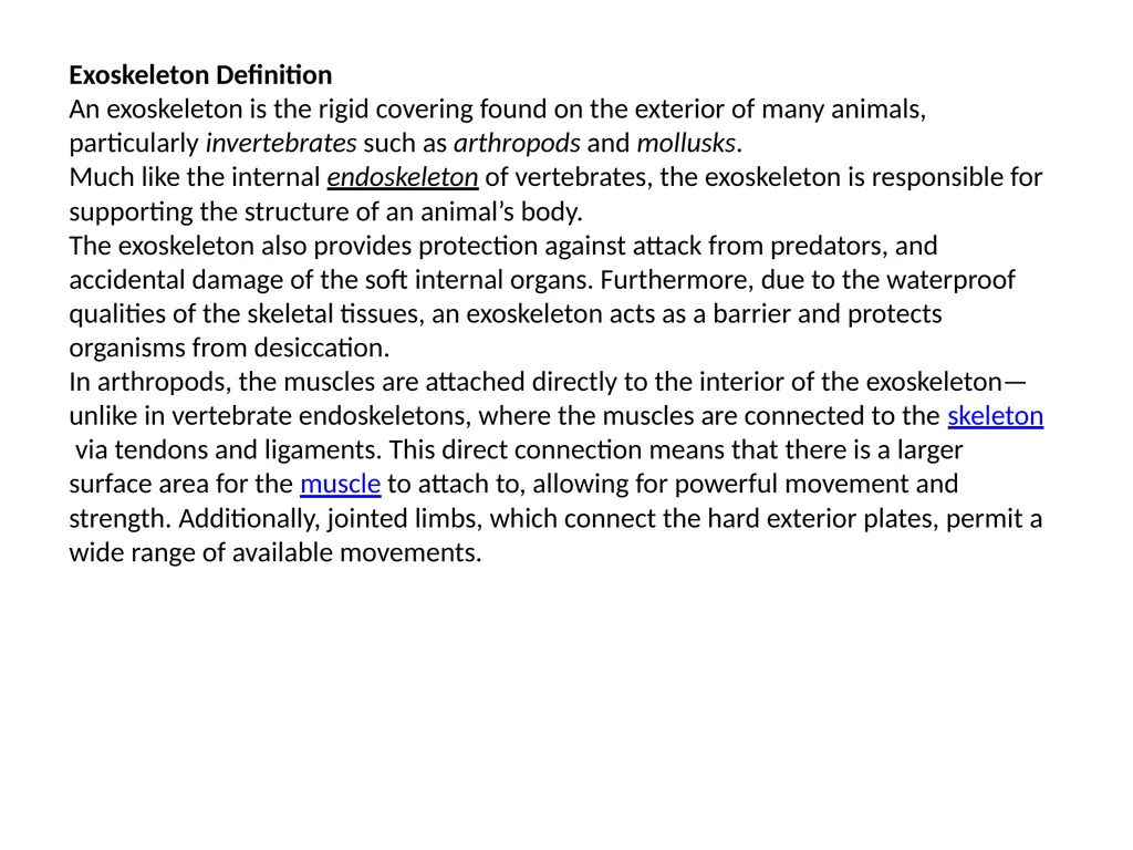IV-Unit- Dr.M.Deivanayaki Exoskeleton Exoskeleton - slide 2 of 4