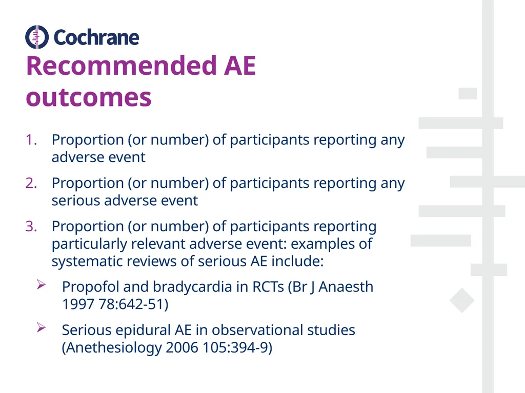 Postoperative pain Looking at outcomes Contents - slide 17 of 22