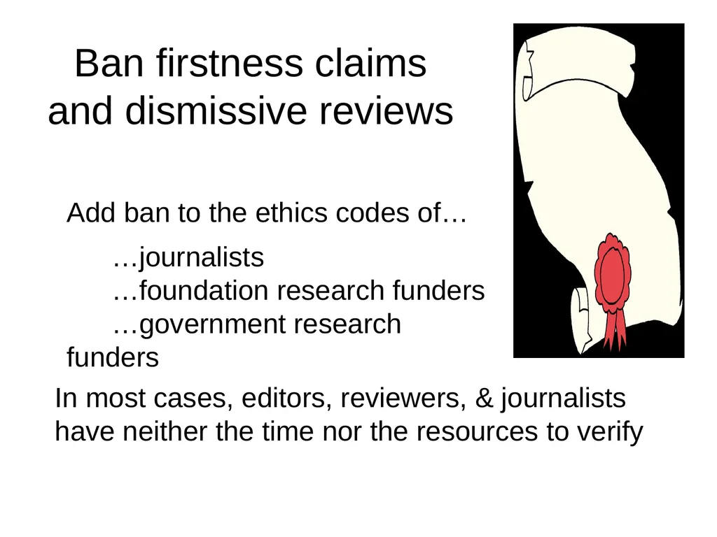 Dismissive Reviews, Citation Cartels, and the - slide 41 of 45