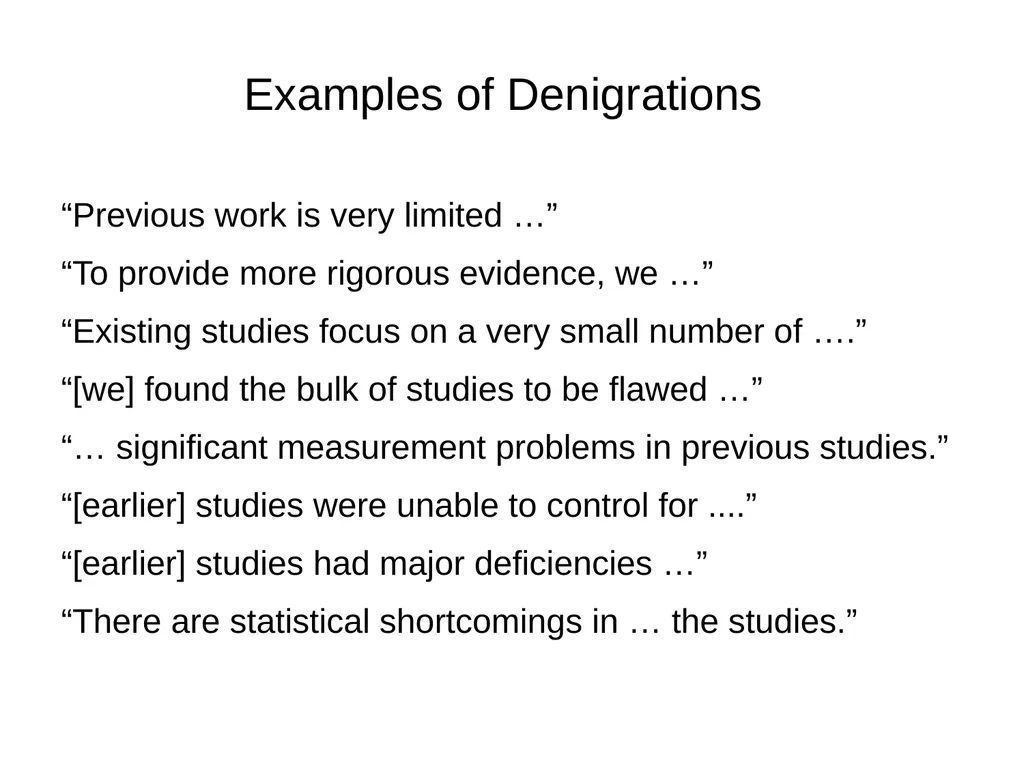 Dismissive Reviews, Citation Cartels, and the - slide 23 of 45