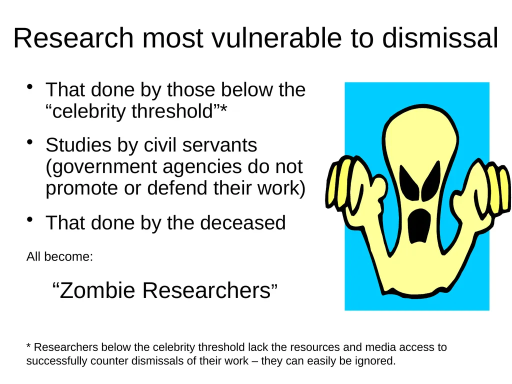 Dismissive Reviews, Citation Cartels, and the - slide 37 of 45