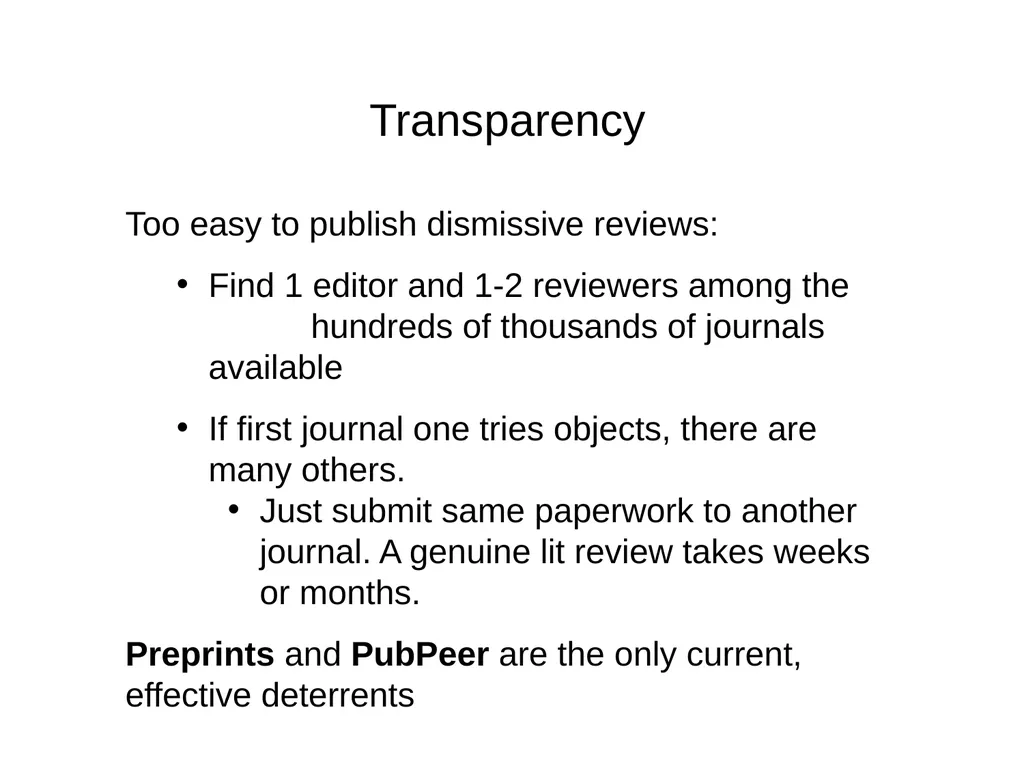 Dismissive Reviews, Citation Cartels, and the - slide 40 of 45