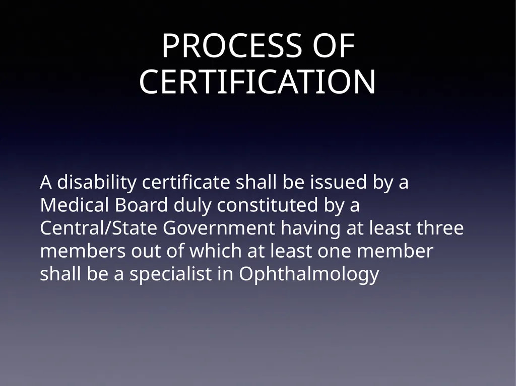 VISUAL DISABILITY DR. J.K. CHOUHAN Sr. PROF AND - slide 5 of 5