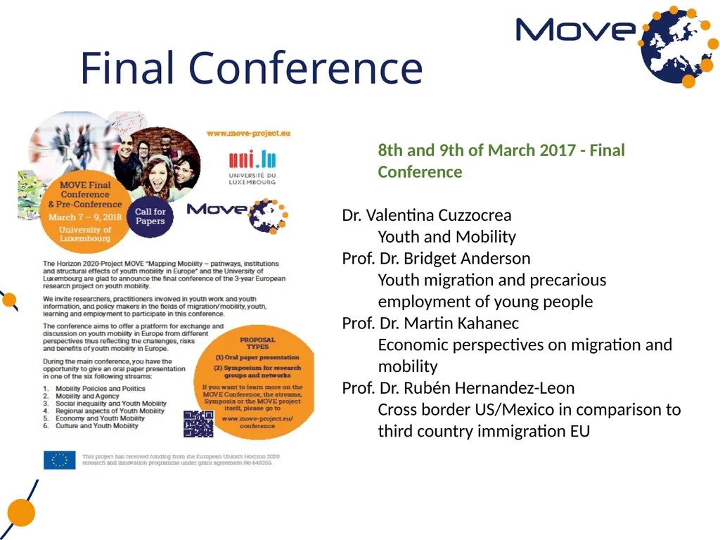 MOVE in dialogue: first research results Emilia - slide 17 of 18