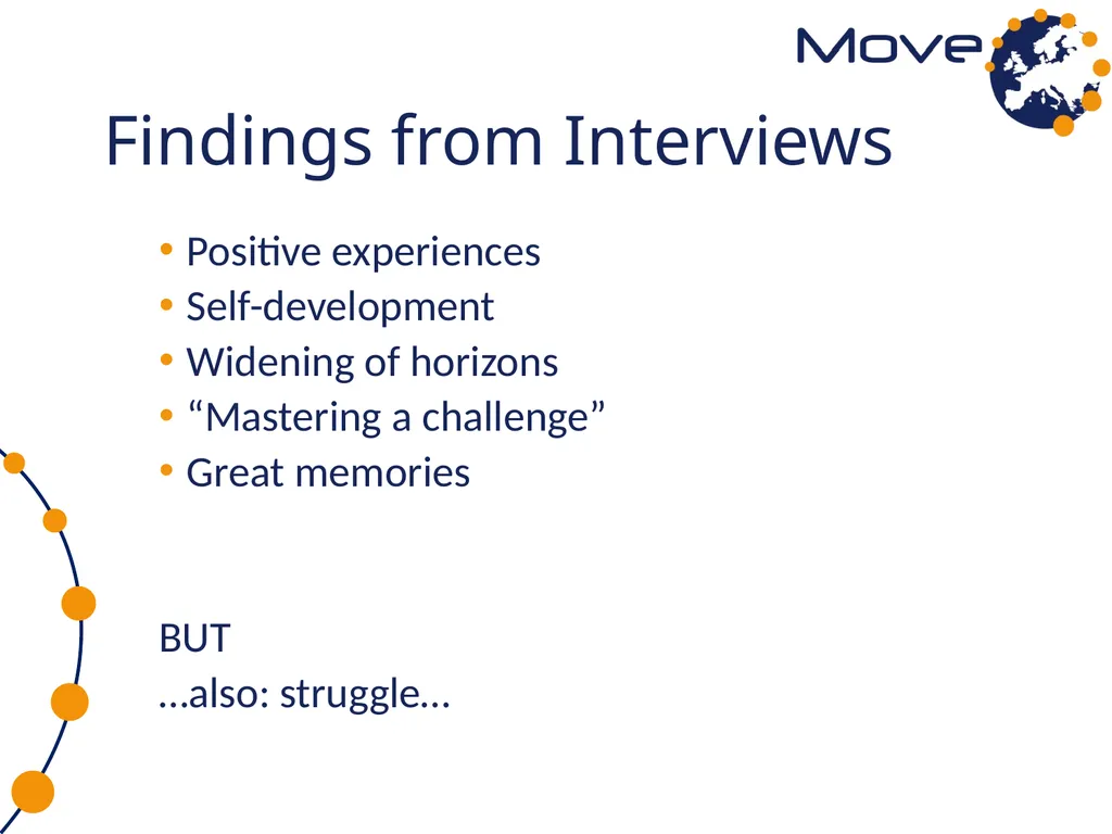 MOVE in dialogue: first research results Emilia - slide 10 of 18