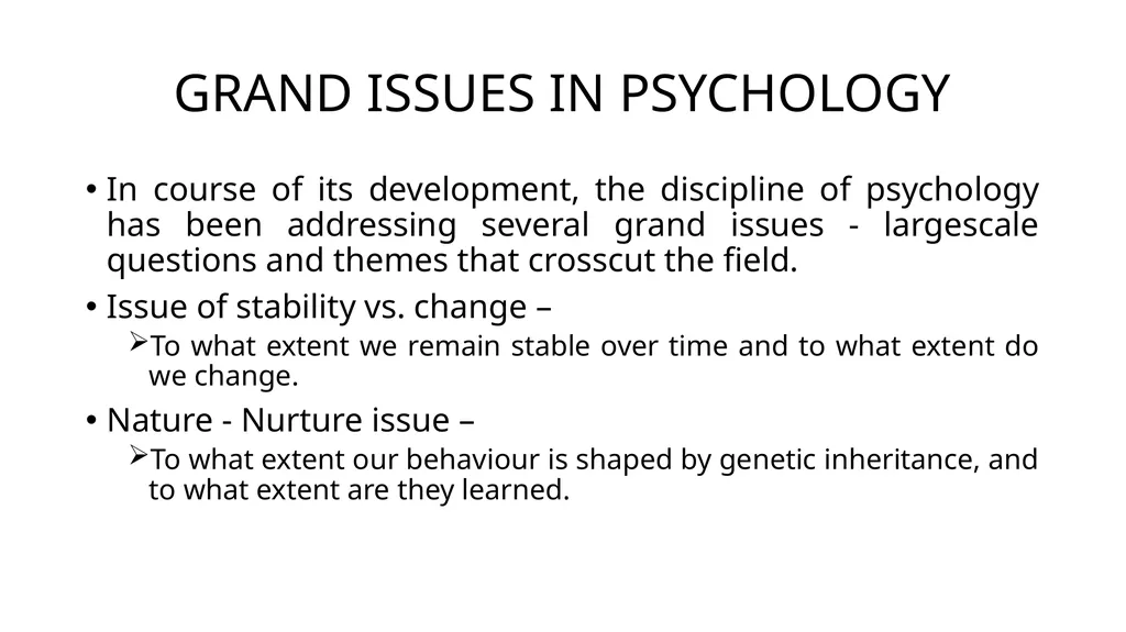 DEFINITION, SUBJECT MATTER AND ROOTS OF PSYCHOLOGY - slide 10 of 15