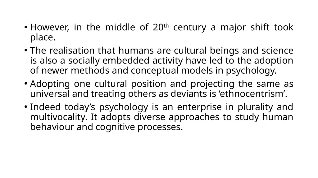 DEFINITION, SUBJECT MATTER AND ROOTS OF PSYCHOLOGY - slide 9 of 15