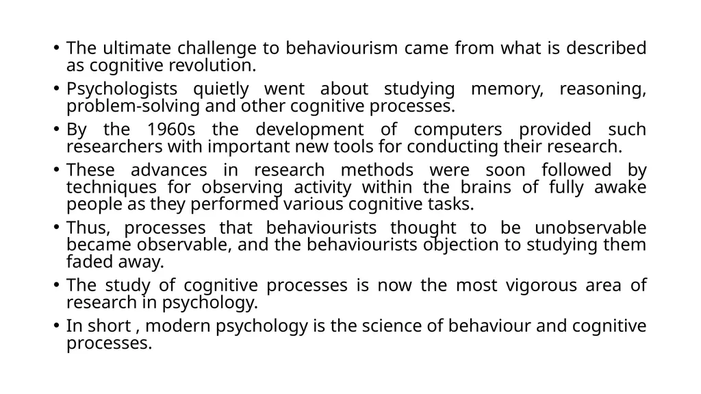 DEFINITION, SUBJECT MATTER AND ROOTS OF PSYCHOLOGY - slide 8 of 15
