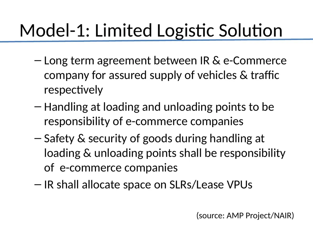 Indian Railways Parcel Business CEP B2C E-Commerce - slide 37 of 44