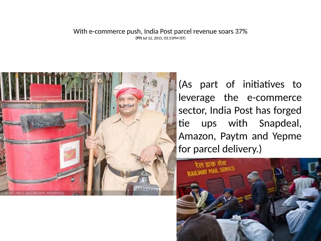 Indian Railways Parcel Business CEP B2C E-Commerce - slide 29 of 44