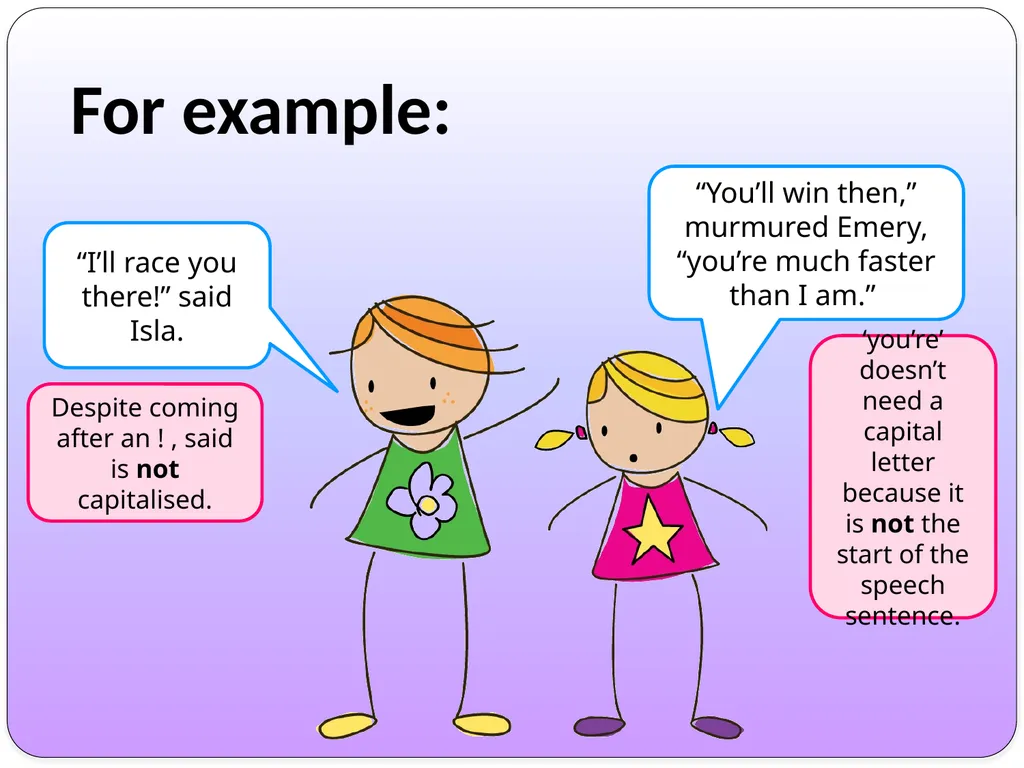 WALT: Distinguish between direct and reported - slide 6 of 22