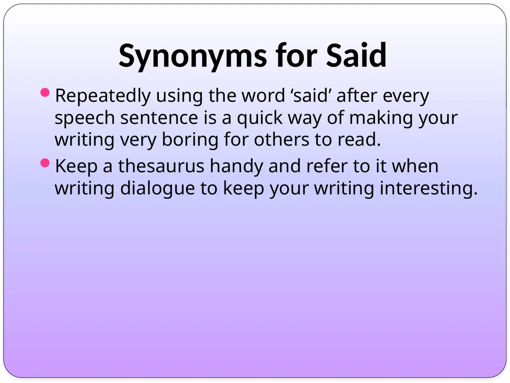 WALT: Distinguish between direct and reported - slide 11 of 22