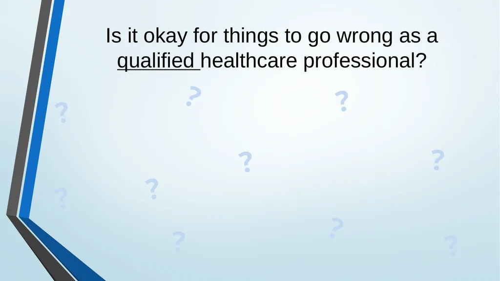 Being open and honest when things go wrong - slide 7 of 26