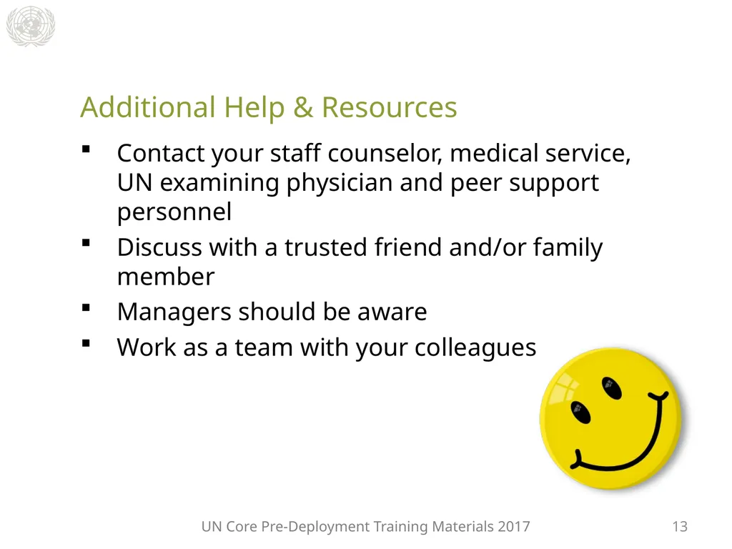 Module 3: Individual Peacekeeping Personnel - slide 19 of 22