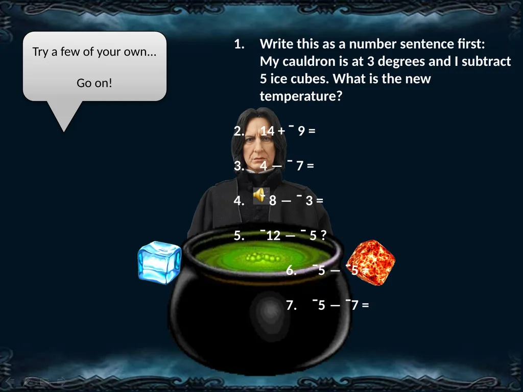 The Negative Cauldron with Severus Snape Professor - slide 16 of 16
