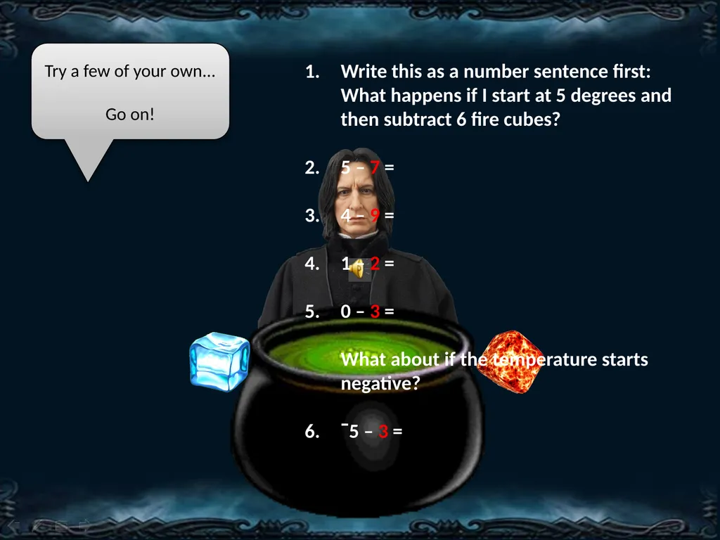 The Negative Cauldron with Severus Snape Professor - slide 8 of 16