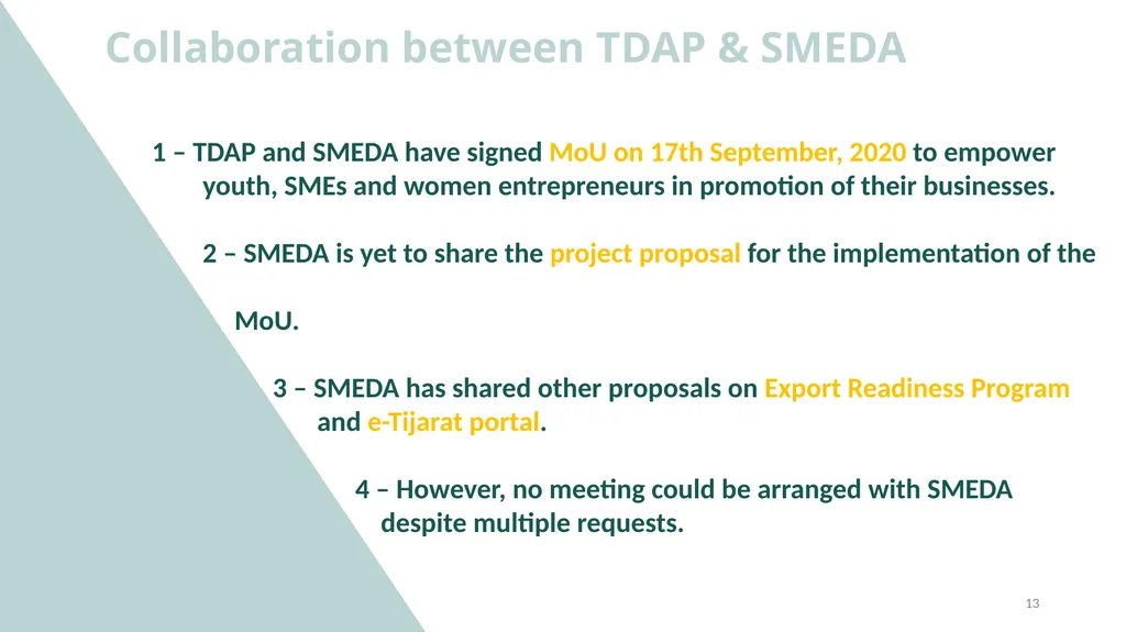 TDAP’s Initiatives on E-Commerce 1 Amazon Training - slide 13 of 23