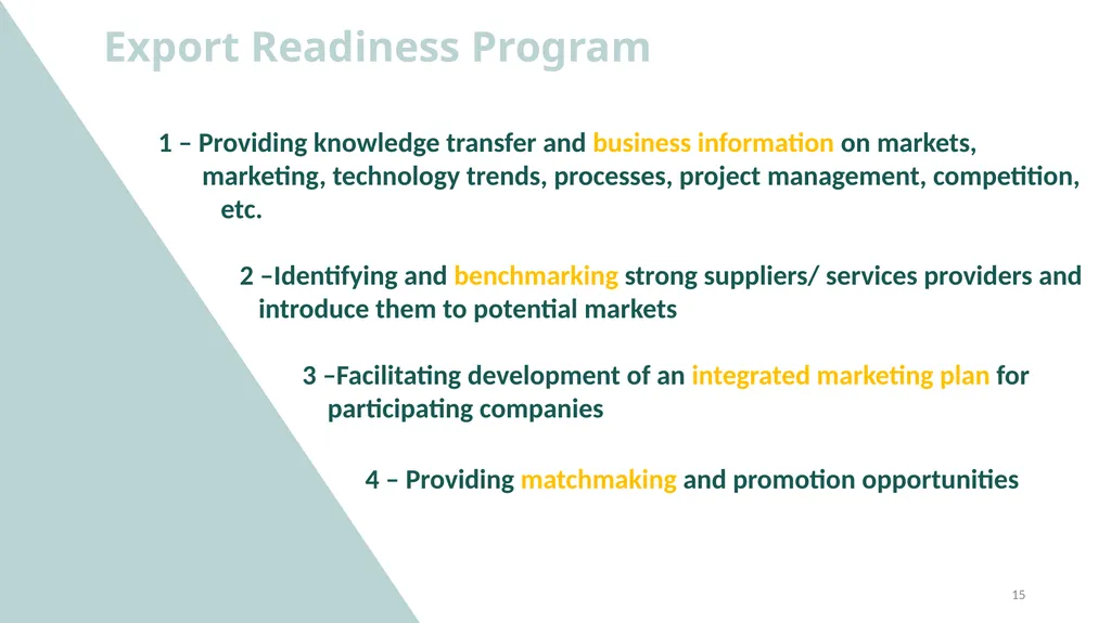 TDAP’s Initiatives on E-Commerce 1 Amazon Training - slide 15 of 23