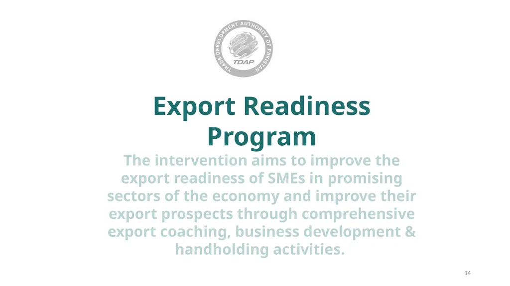 TDAP’s Initiatives on E-Commerce 1 Amazon Training - slide 14 of 23
