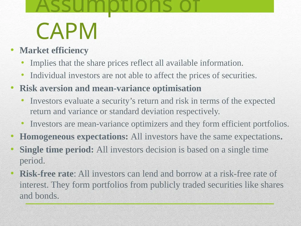 Markowitz Model Of Portfolio Selection Study - slide 13 of 18