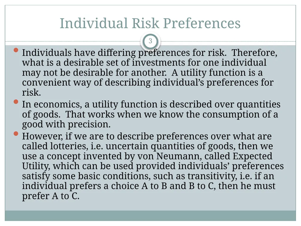 Risk Aversion and Capital Allocation to Risky - slide 3 of 18