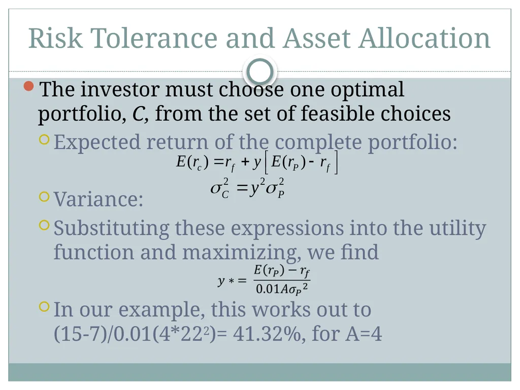 Risk Aversion and Capital Allocation to Risky - slide 16 of 18