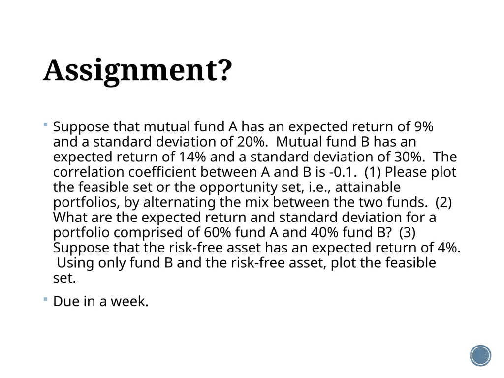 Chapter 11: The CAPM Corporate Finance Outline - slide 50 of 51
