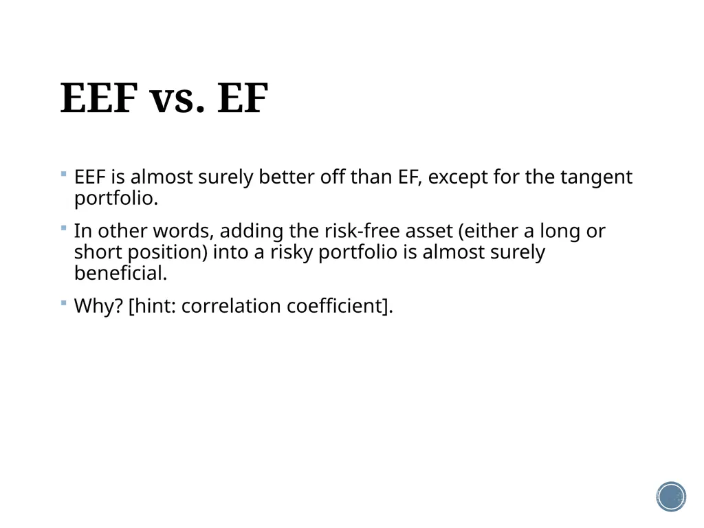 Chapter 11: The CAPM Corporate Finance Outline - slide 27 of 51