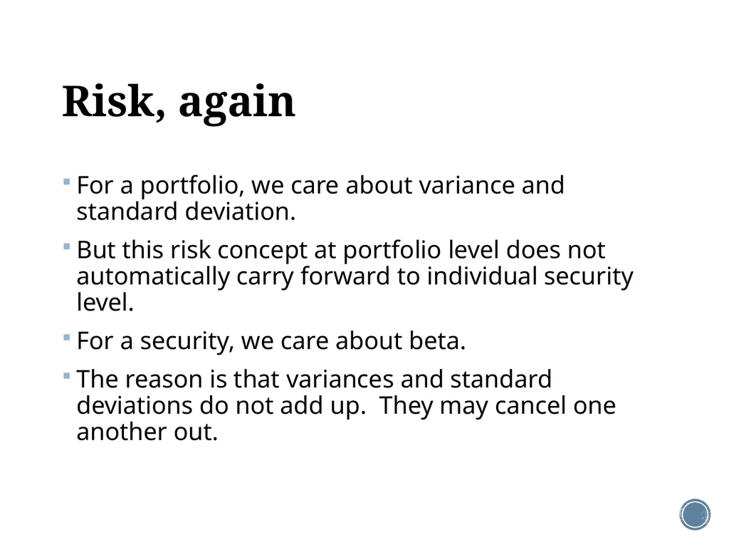 Chapter 11: The CAPM Corporate Finance Outline - slide 34 of 51
