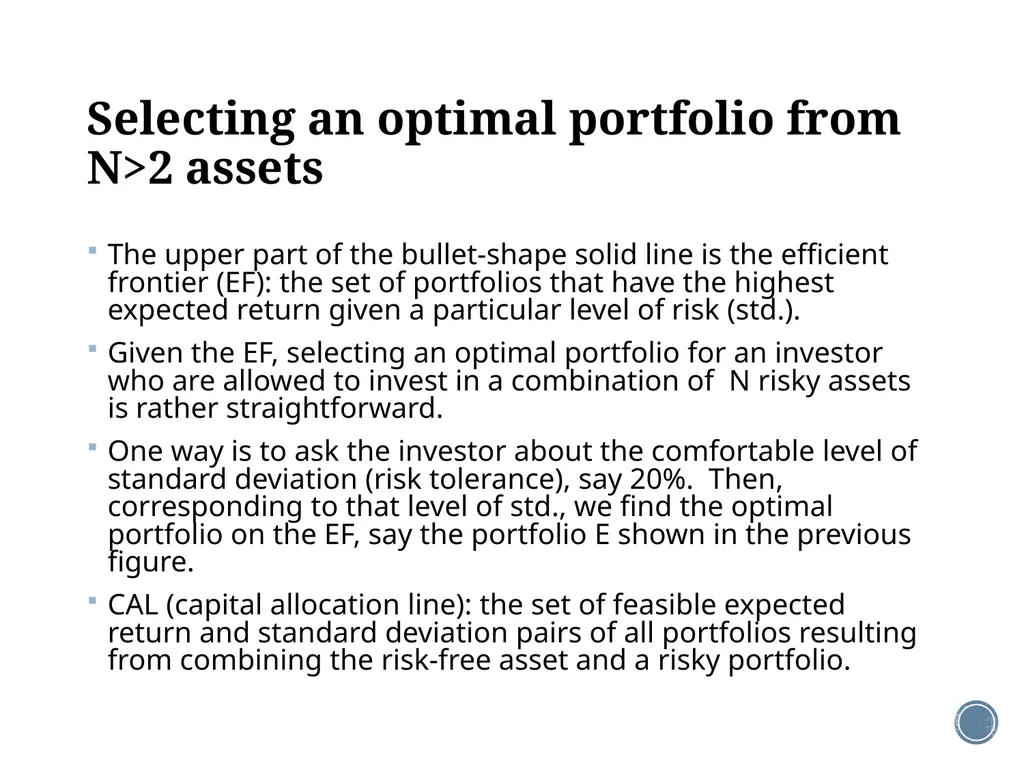 Chapter 11: The CAPM Corporate Finance Outline - slide 22 of 51