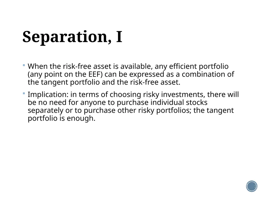 Chapter 11: The CAPM Corporate Finance Outline - slide 25 of 51