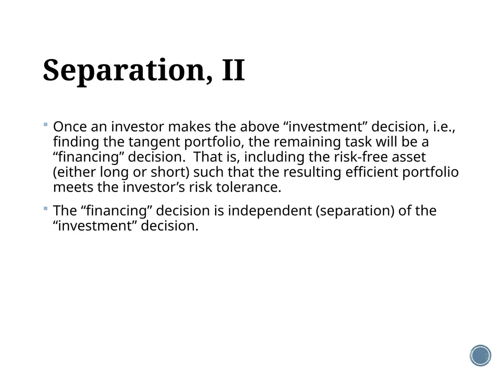 Chapter 11: The CAPM Corporate Finance Outline - slide 26 of 51