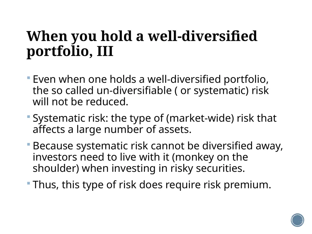 Chapter 11: The CAPM Corporate Finance Outline - slide 30 of 51