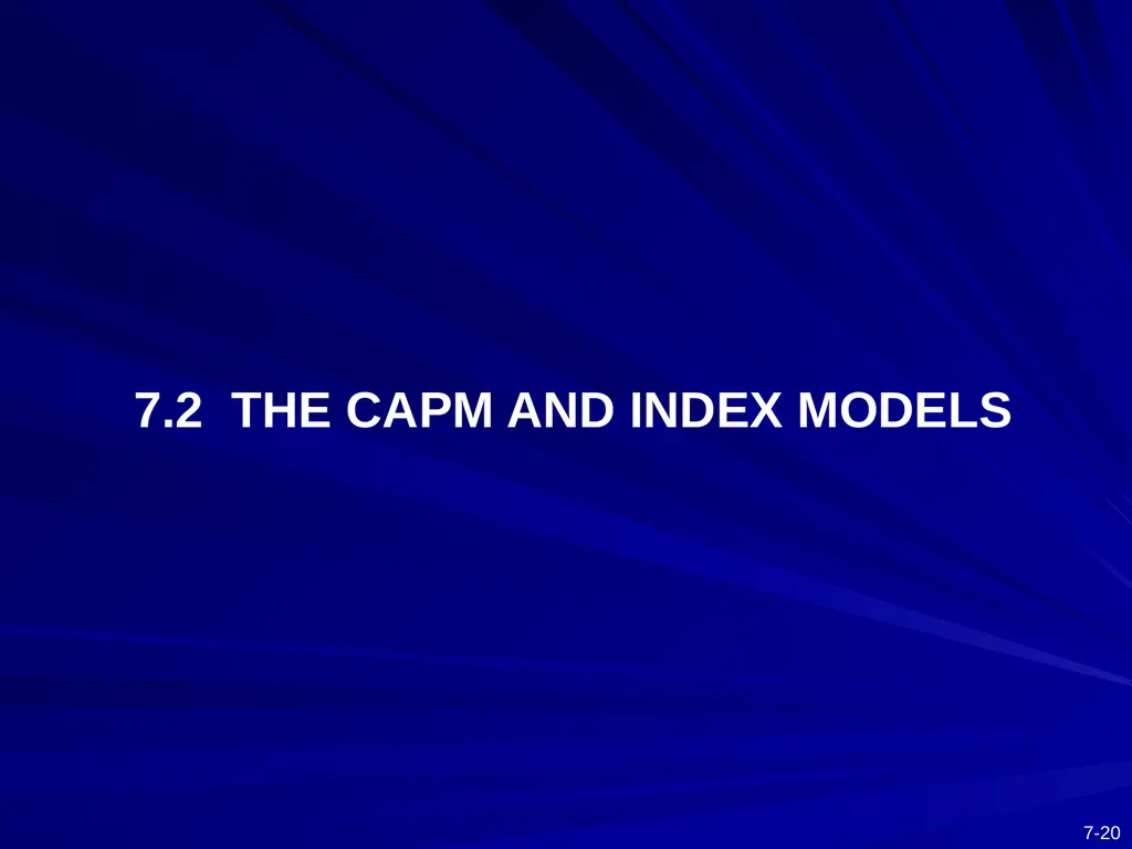 Capital Asset Pricing Model and Arbitrage Pricing - slide 20 of 52